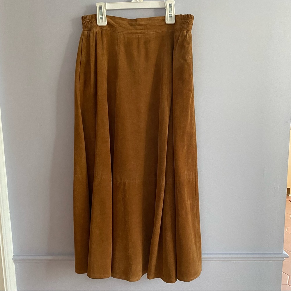 Vintage suede skirt